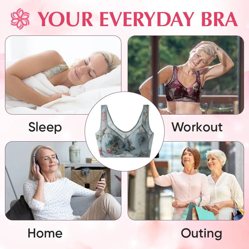ElleBloom - Lace Buttonless Comfortable Bra - Last Day Sale 50% OFF