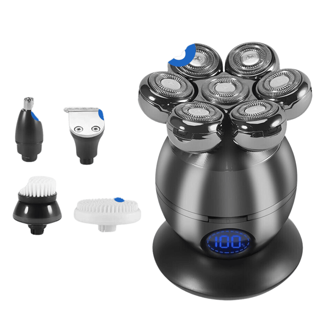 AirShave7 | 5 In 1 Wireless Head Shaver | Close, Comfortable Shave in Less than 2 Minutes