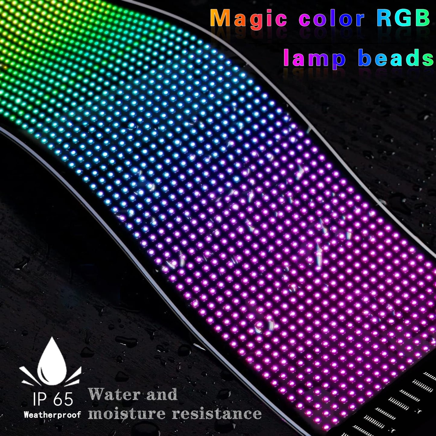 Car Dynamic LED Smart Colorful Eye Lamp Soft Screen - Hot Sale 50% Off