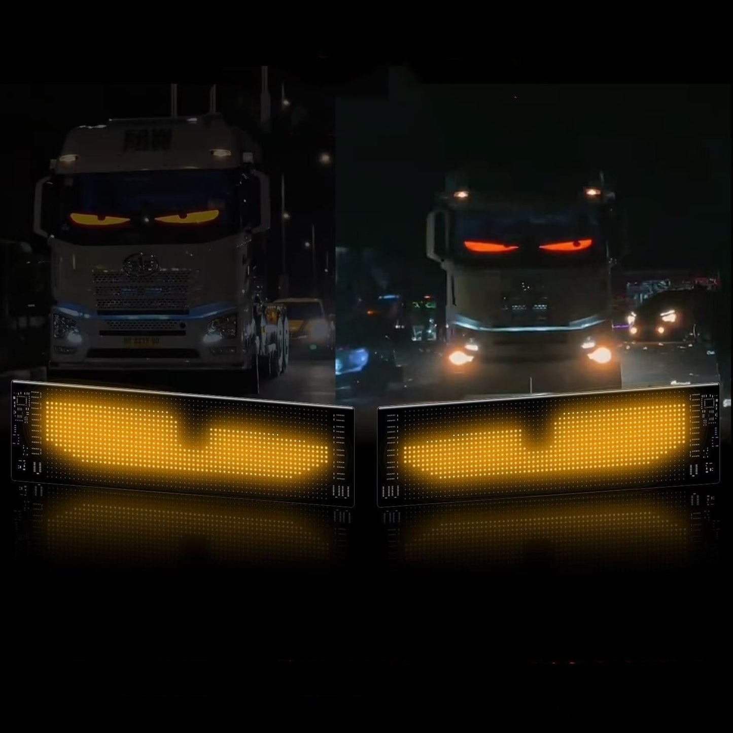 Car Dynamic LED Smart Colorful Eye Lamp Soft Screen - Hot Sale 50% Off
