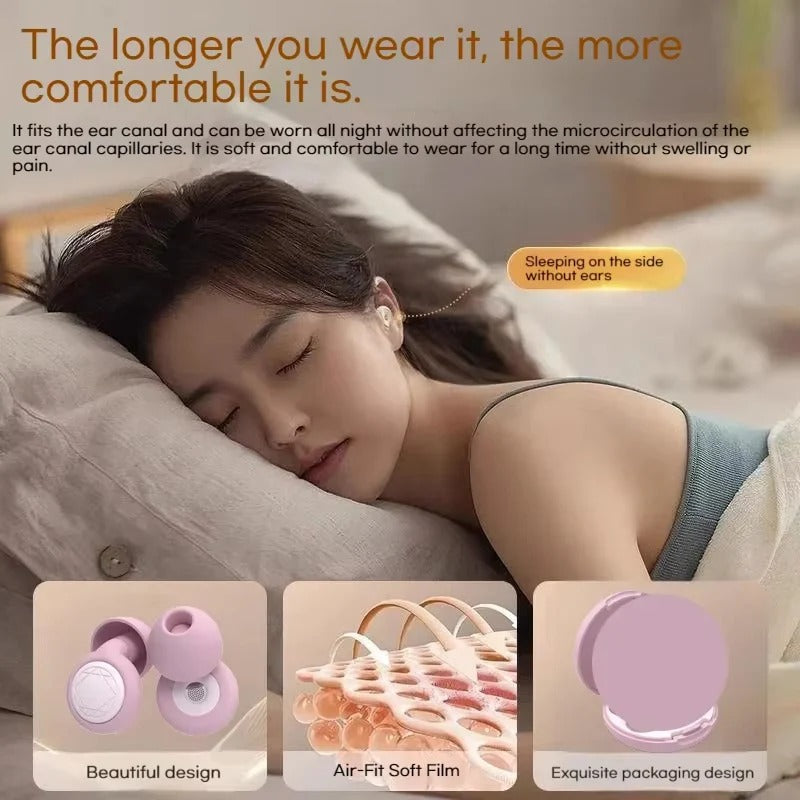 Sleep Soundly Through The Night With BudSnuji Silicone Earplugs