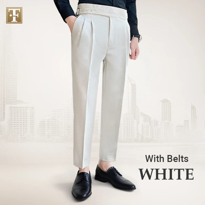 TimelessForm - Men's High Waisted Old Money Pleated Pants