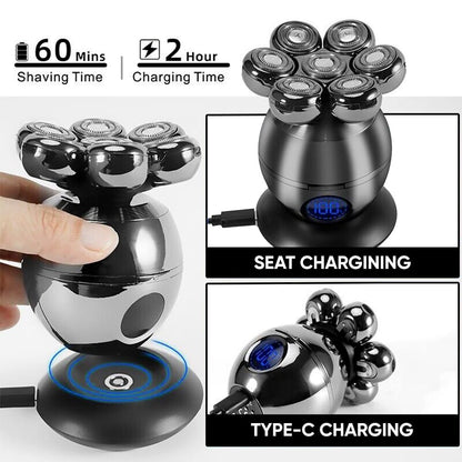 AirShave7 | 5 In 1 Wireless Head Shaver | Close, Comfortable Shave in Less than 2 Minutes